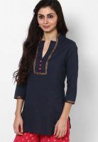 Entropy Cotton Blue Kurti