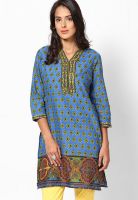 Entropy Cotton Blue Kurti