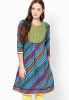 Entropy Cotton Blue Kurti