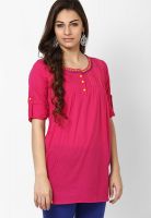 Entropy Cotton Fuchsia Kurti