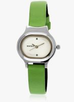 FOSTELO White Leather Analog Watch