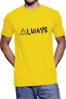 Fanideaz Printed Men's Round Neck Yellow T-Shirt