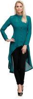 Fashionwalk Casual Solid Women's Kurti(Green)