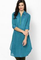 G Cotton Aqua Blue Kurta