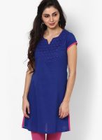 G Cotton Blue Kurta