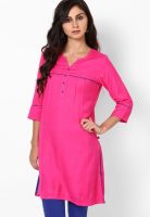 G Rayon Fuchsia Kurta