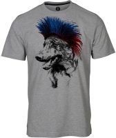 Huetrap Graphic Print Men's Round Neck Grey T-Shirt