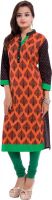 Jaipur Fab Printed Women's Straight Kurta(Orange)