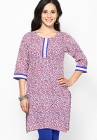 Jaipur Kurti Pink Printed Kurtis