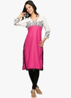 Jashn Pink Printed Kurtis