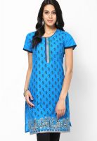 Karigari Cotton Blue Kurti