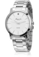 Kenneth Cole Ikc9285 Silver/White Analog Watch