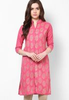 Kira Pink Printed Kurta