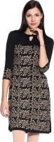 Koelle Caro Casual, Festive Printed Women's Kurti(Black)