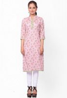 Kurti'S Pink Printed Kurtis