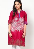 Kurti'S Red Printed Kurtas