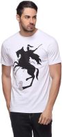 LLO Fashions Printed Men's Round Neck White T-Shirt