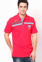 Maxxport Red Solid Polo T-Shirts