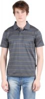 Moonwalker Striped Men's Polo Neck Multicolor T-Shirt Moonwalker Striped Men's Polo Neck Multicolor T-Shirt