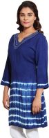 Niomi Casual Self Design Women's Kurti(Multicolor)