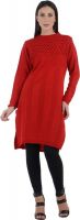 NumBrave Casual Solid Women's Kurti(Red) NumBrave Casual Solid Women's Kurti(Red)