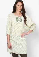 People Cotton Blend Beige Kurti