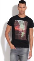 Pepe Printed Men's Round Neck Black T-Shirt