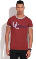 Pepe Solid Men's Round Neck Red T-Shirt