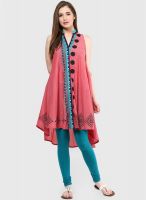 Peppertree Wine Printed Kurtis