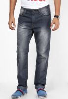Peter England Dark Grey Slim Fit Jeans