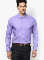 Peter England Purple Slim Fit Formal Shirt