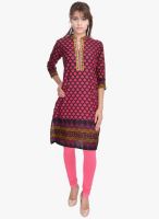 Prakhya Pink Printed Kurtas