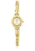 Q&Q S085-011Y Golden/White Analog Watch