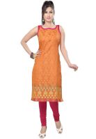 Raindrops Orange Kurtas