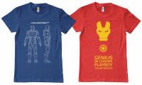 Rawpockets Graphic Print Men's Round Neck Blue, Red T-Shirt(Pack of 2)