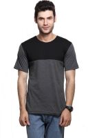 Rigo Solid Men's Round Neck Grey T-Shirt