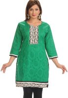 Salwar Studio Green Printed Kurtis