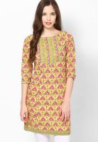 Sangria Cotton Green Kurti