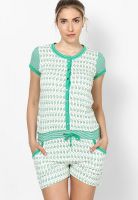 Sdl By Sweet Dreams Spring Green Short Sleeve Jumpsuit