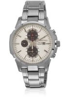 Seiko Ssc083P1 Silver/Silver Chronograph Watch