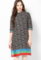 Shree Black Printed Kurtis