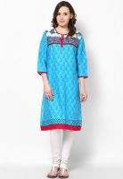 Shree Blue Printed Kurtis