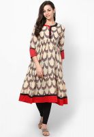 Span Cotton Beige Kurta