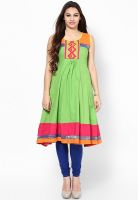 Span Cotton Green Kurta