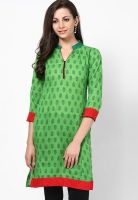 Span Cotton Green Kurta