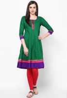 Span Cotton Green Kurti