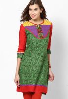 Span Cotton Green Kurti