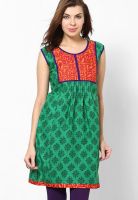 Span Cotton Green Kurti