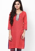 Span Cotton Pink Kurta