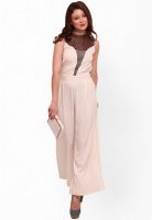 Street 9 Beige Enchanted Palazzo Jumpsuit